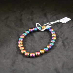 Bracelet Hématite titane 8mm