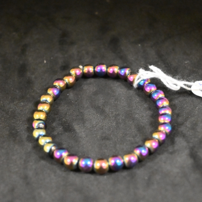 Bracelet Hématite titane 6mm