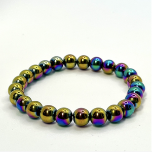 Bracelet Hématite titane 6mm