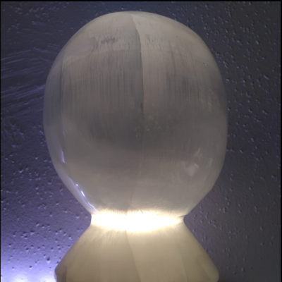Lampe sélénite boule (avec base) 25 cm