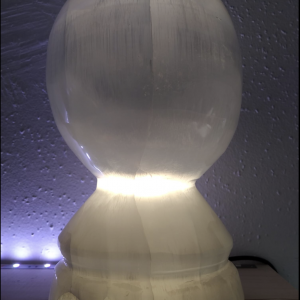 Lampe sélénite boule (avec base) 25 cm