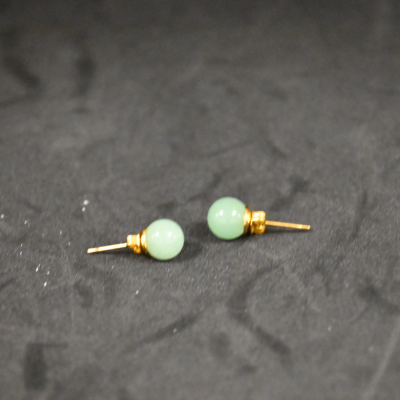 Boucles d'oreilles Aventurine Verte (puce)