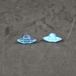 Boucles d'oreilles navette spatiale UFO