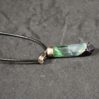 Pendentif Fluorite Pointe