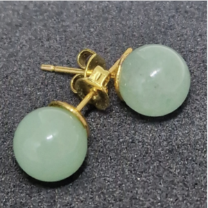 Boucles d'oreilles Aventurine Verte (puce)