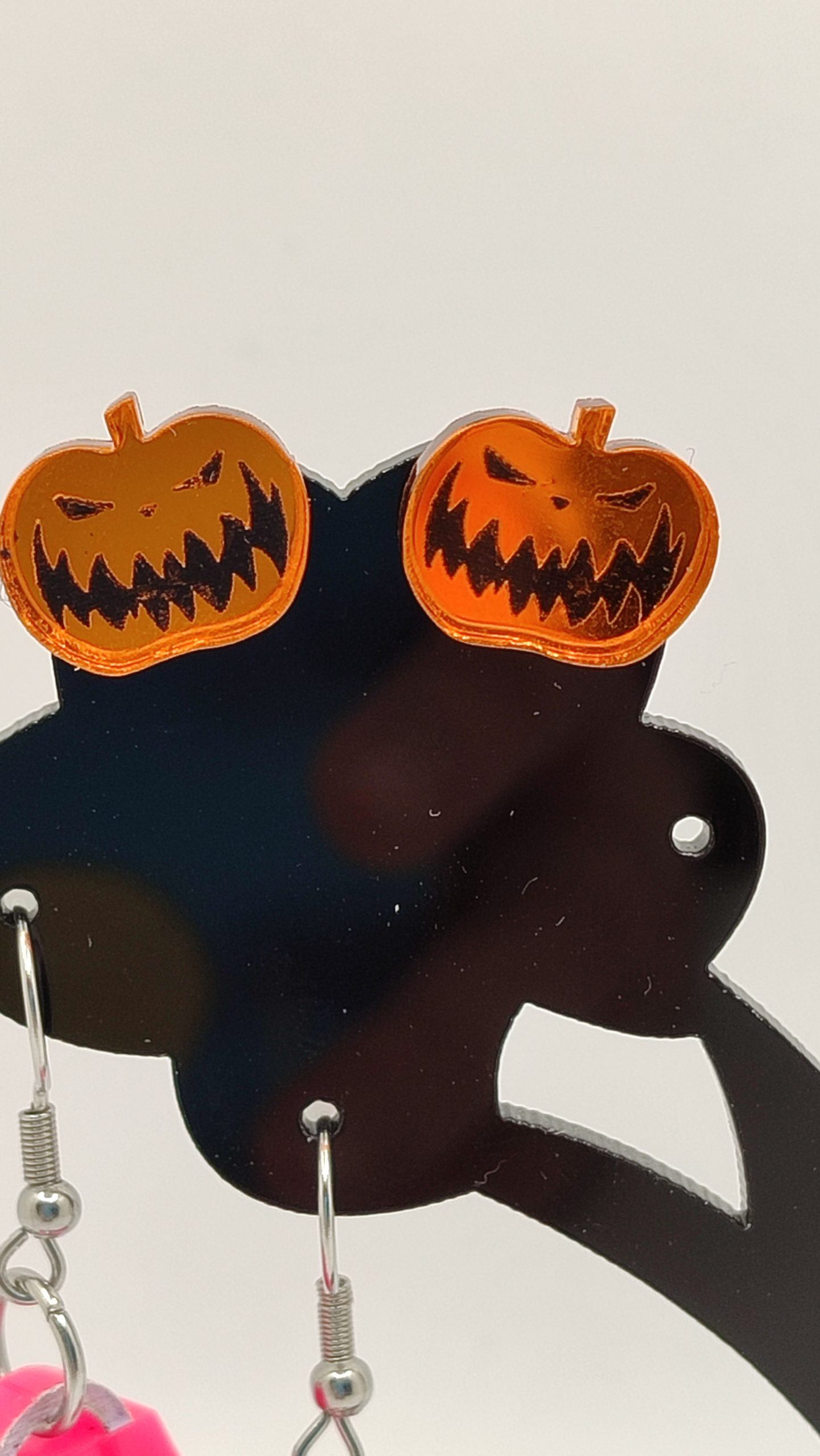 Boucles d'oreilles citrouille