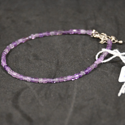 Bracelet Améthyste Facetté 2mm