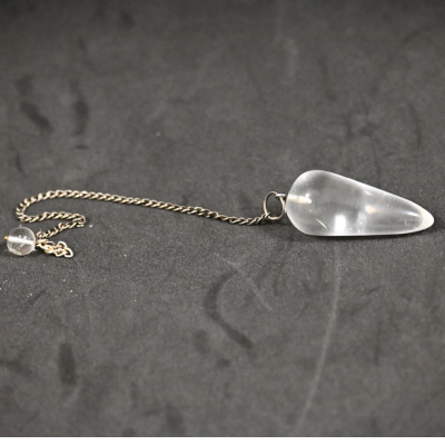 Pendule Conique Cristal de Roche Brésil (qualité A+)