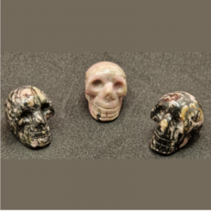 Crâne Rhodonite 20mm (qualité A+)